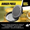 Hamburger Press Maker Nonstick Patty Mold Meat Beef Pork Lamb Veggie Aluminum Burger Press Maker for Picnic BBQ - aluminun alloy