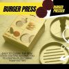 Hamburger Press Maker Nonstick Patty Mold Meat Beef Pork Lamb Veggie Aluminum Burger Press Maker for Picnic BBQ - aluminun alloy