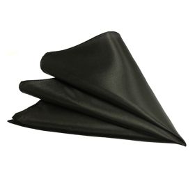 Wedding Party Banquet On-site Decoration Polyester Segment Cloth Napkin (Option: Black-29cmx29cm)